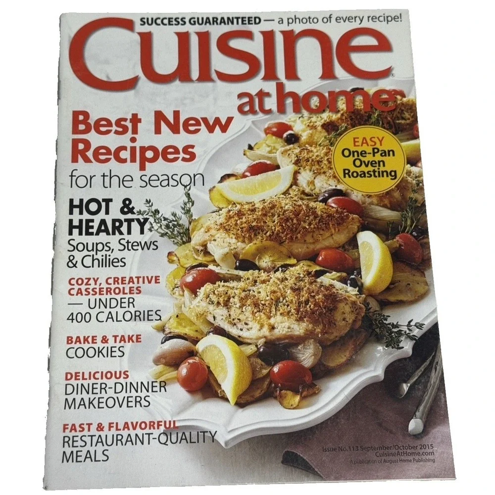 Cuisine at Home Food Magazine Lot of 6 Issues Variety Lots of Recipes Ephemera